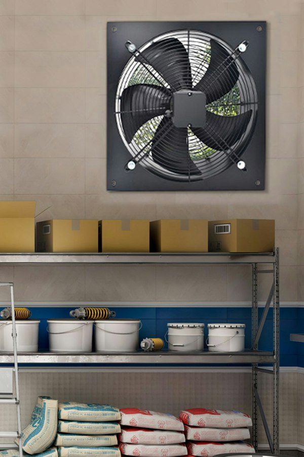 Living and Home Ventilation Wall-Mounted Exhaust Axial Fan 20-inch