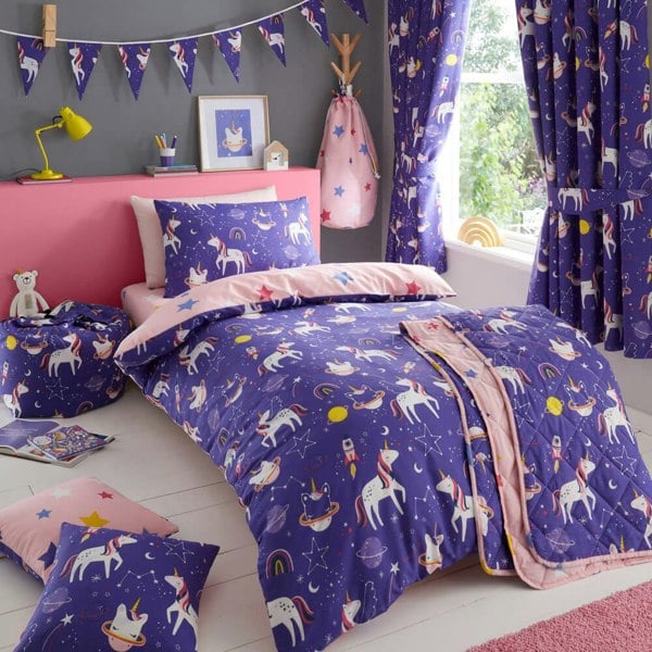 Space Unicorn Bedding Kids Bedding - Happy Linen Company