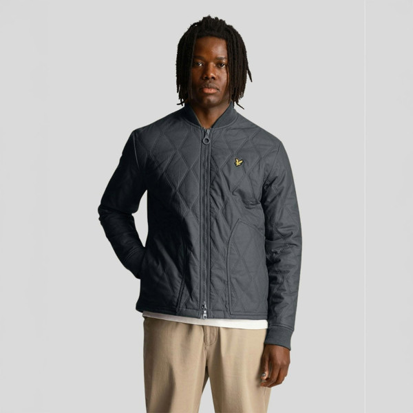 Lyle & Scott Branded Short Lightweight Jacket - Navy Blue 