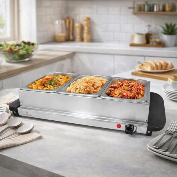 Dragodirect Buffet Server & Electric Warming Plate Catering Food Warmer