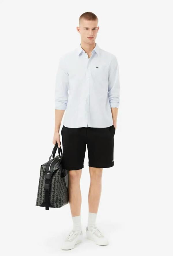 Lacoste Regular Fit Fleece Shorts - Black