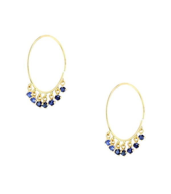 Hafeez Jewellery Nath Sapphire Earrings