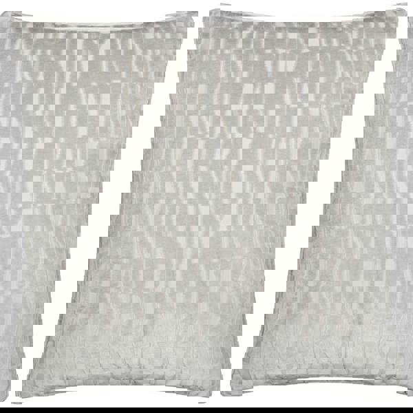Paoletti Manhattan Velvet Cushion Cover - Silver