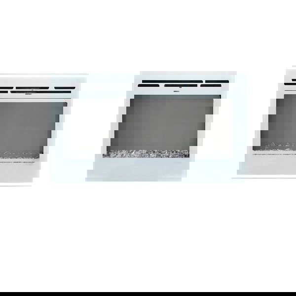 12 Flame Colour Electric Fireplace with Safety Protection White Wall Mounted Fires Living and Home