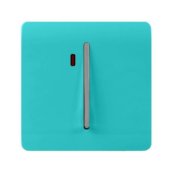 Trendi Switch 1 Gang 20 Amp Heavy Duty Rocker Switch in Bright Teal