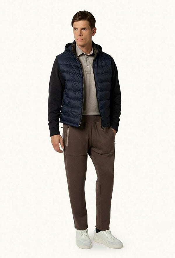 Paul & Shark Ultralight Down Jacket with Removable Wool Sleeves