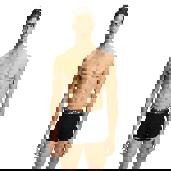 Boss Mens Power Boxer Shorts (Pack of 3) - Charcoal/Grey/Black - 