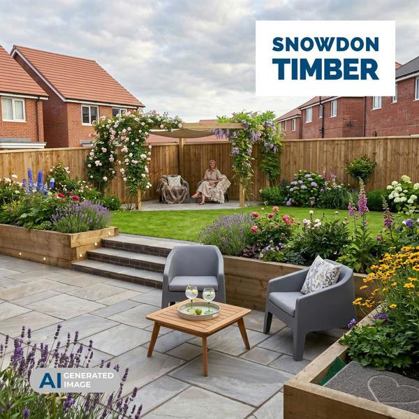 Snowdon Timber Treated Brown Sleeper (T) 100mm (W) 200mm (L) 1.8m