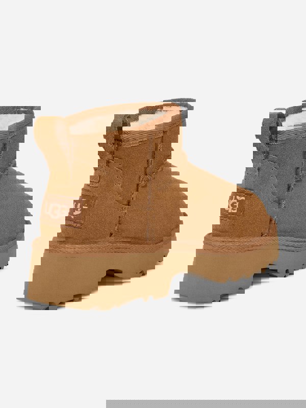 UGG Girls Classic Ultra Mini New Heights Boots in Brown