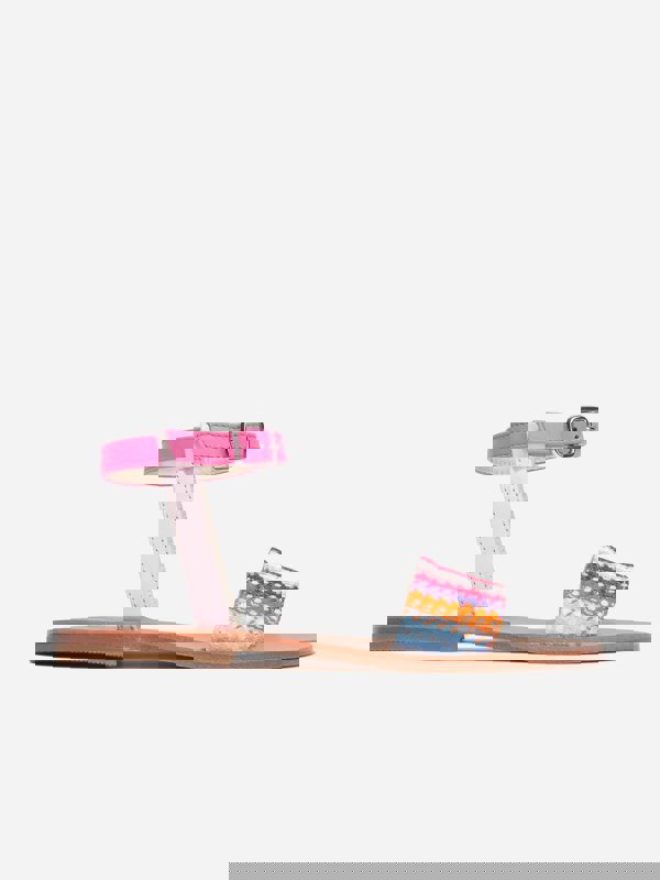 Missoni Girls Striped Sandals in Multicolour