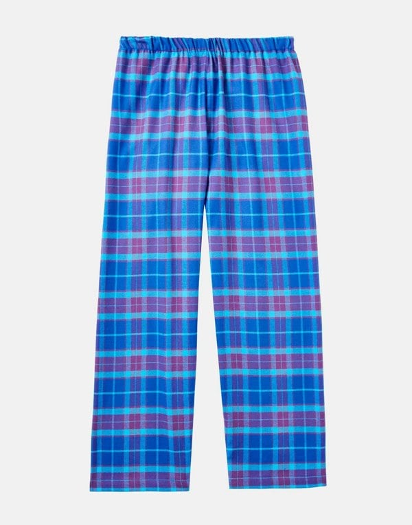 Children's Brushed Cotton Pyjama Set – Ultraviolet Check - British Boxers