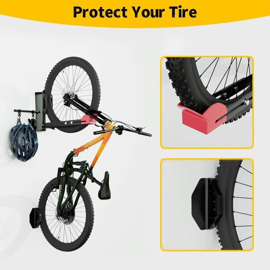 Havendro Bike Wall Mount Swivel Rotating Rack Garage Storage Hook MTB Road Electric Bike