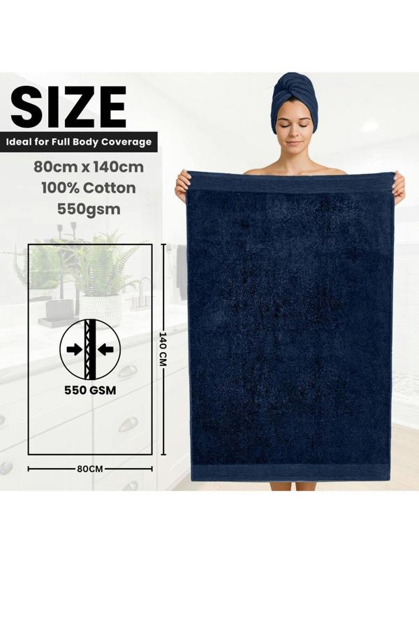 Ezysleep Luxe Collection 4 Piece Egyptian Bathsheet Set