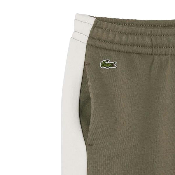 Lacoste Womens/Ladies Fleece Colour Block Sweatpants - Green - 