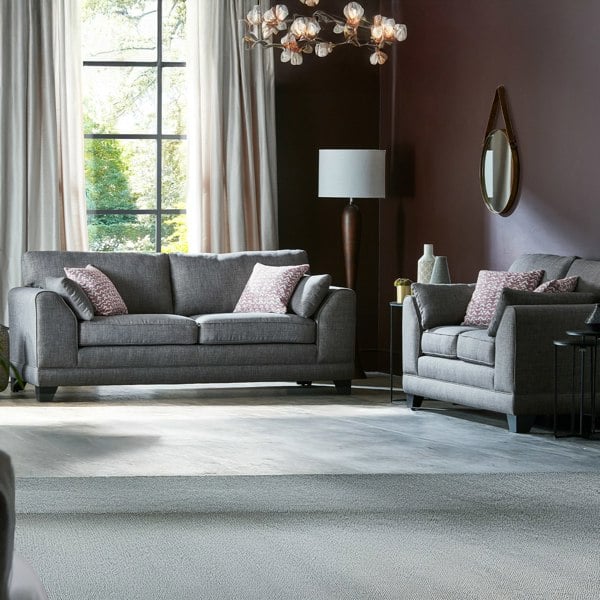 Furnishings For Less Hilliard Fullback Fabric Sofa Suite