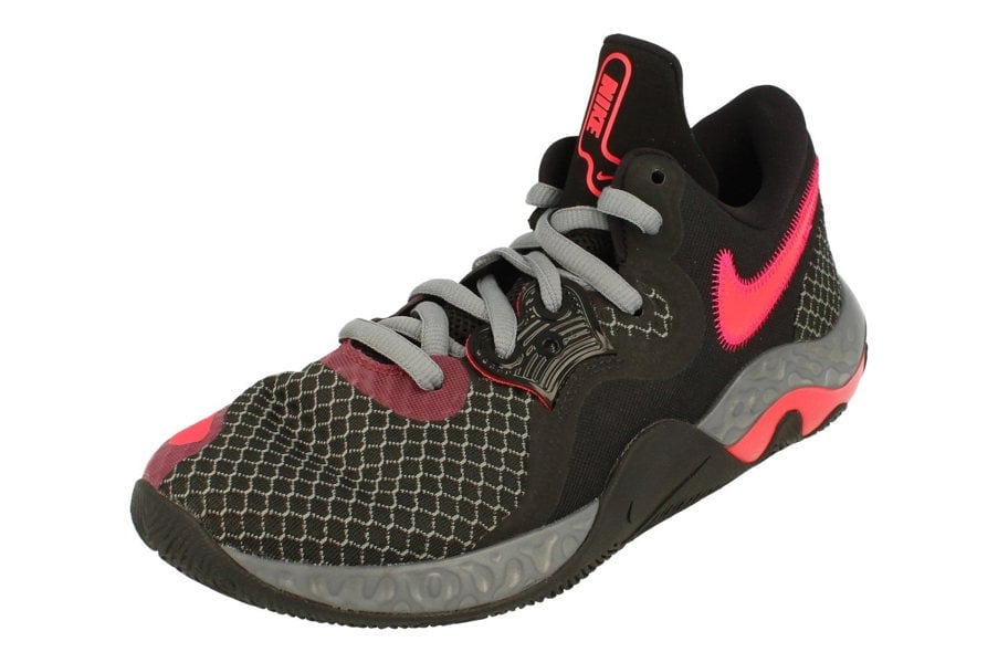 Nike Renew Elevate II Mens Basketball Trainers Cw3406  008 - Black Siren Red Pink Prime 008 - Photo 0