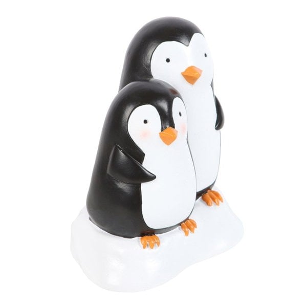 Serano Snuggle Season Resin Penguin Ornament