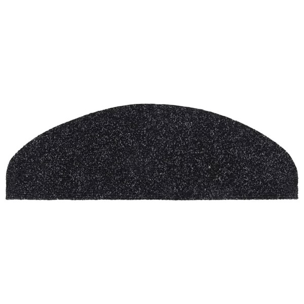 Berkfield Self-adhesive Stair Mats 5 pcs Black 65x21x4 cm Needle Punch