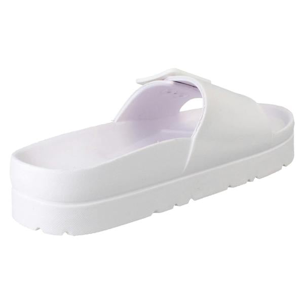Spot On Ladies Spot On Adjustable Buckle Slip On Sliders Sandals F12098