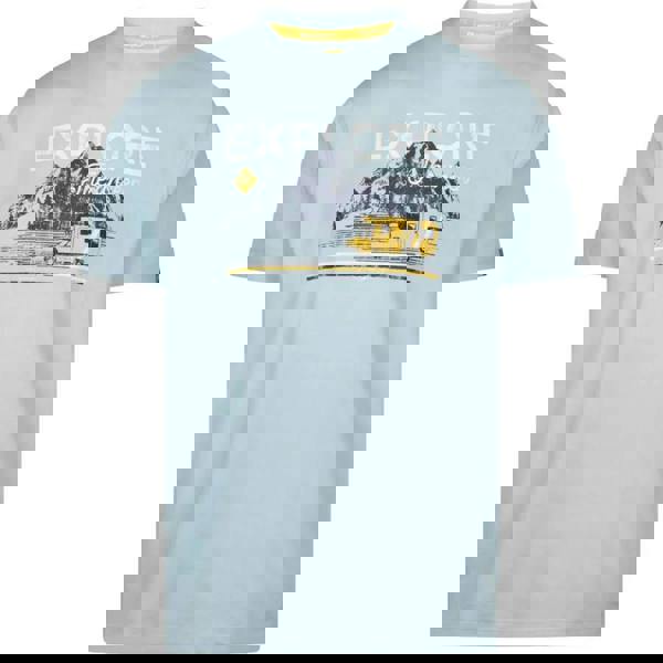 Trespass Mens Thelon Printed Casual T-Shirt - Seafoam Marl