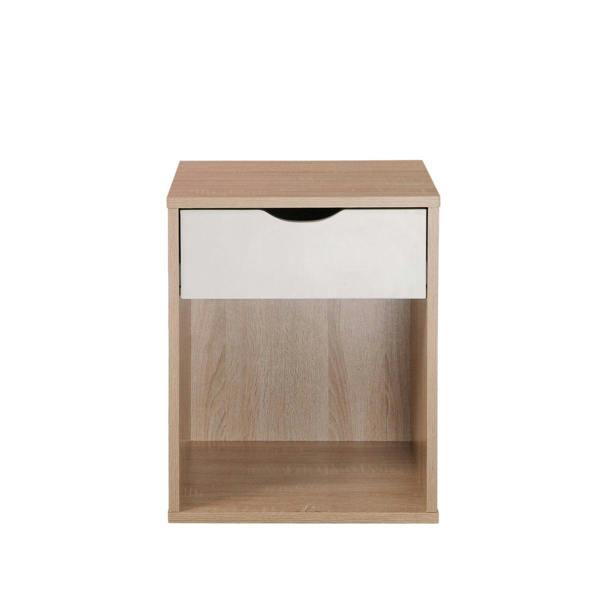 Timber Art Design Alton Bedside Cabinet Bedroom Furniture Nightstand Table 1 Drawer