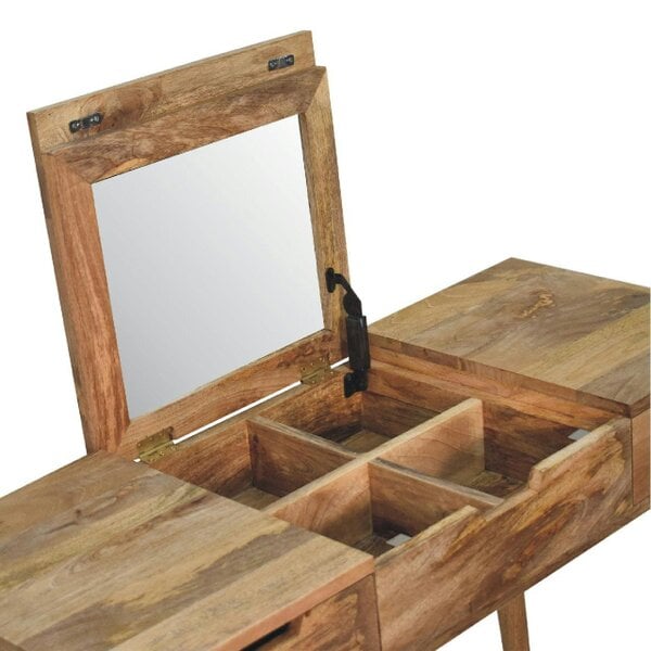 Wyld Haus Saint Paul de Vence Oak Mango Wood Dressing Table 3 Drawers