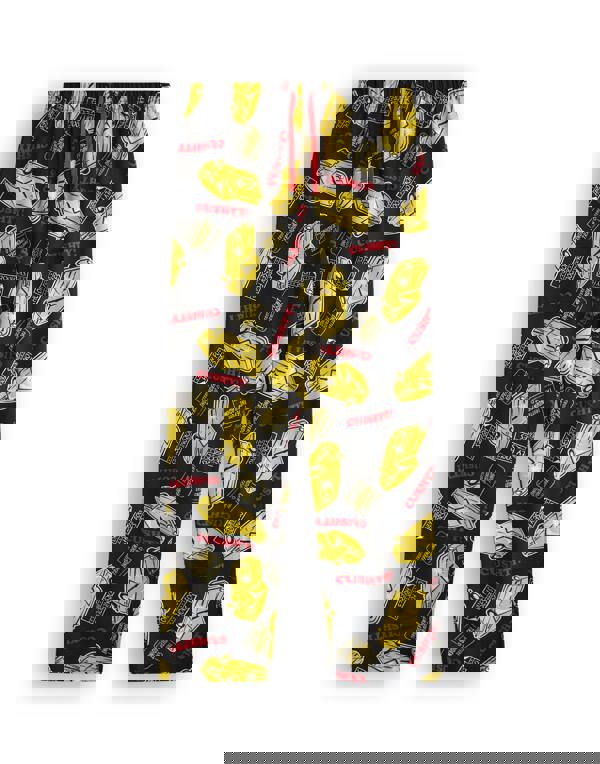 Only Fools And Horses Mens Black Logo Short Sleeve Long Leg Pyjama Set