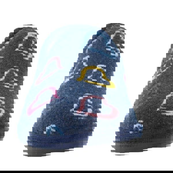 Lunar Womens/Ladies Joyful Slippers - Navy - 