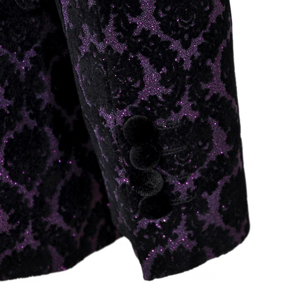 David WeJ Washington Floral Jacquard Blazer - Purple