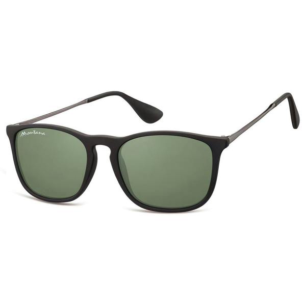 Montana Sunglasses S34 E Matte Black Green