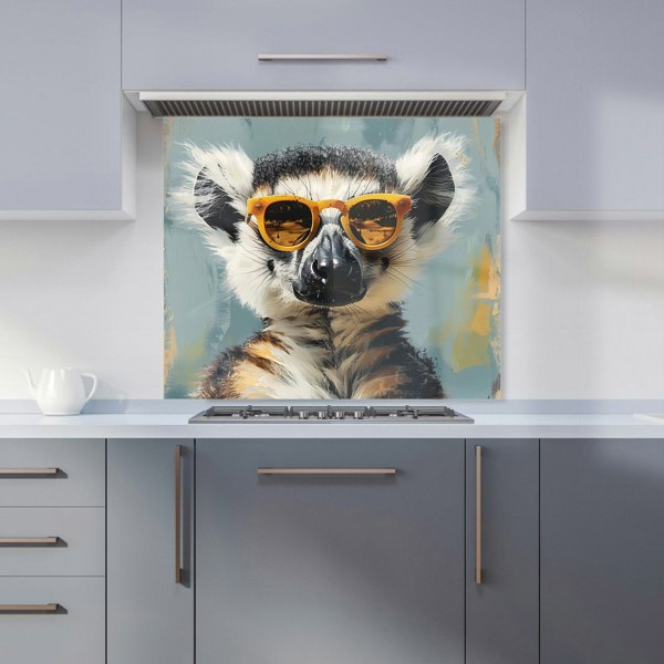 Warren Reed - Designer Lemur In Glasses Kitchen Splashback