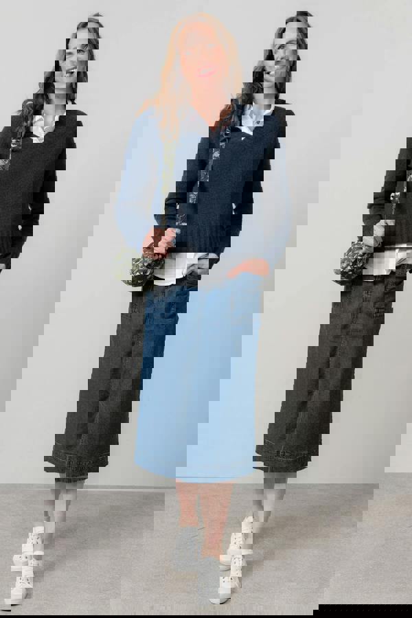 Lily & Me Harvest Print Cord Crossbody Bag Moss