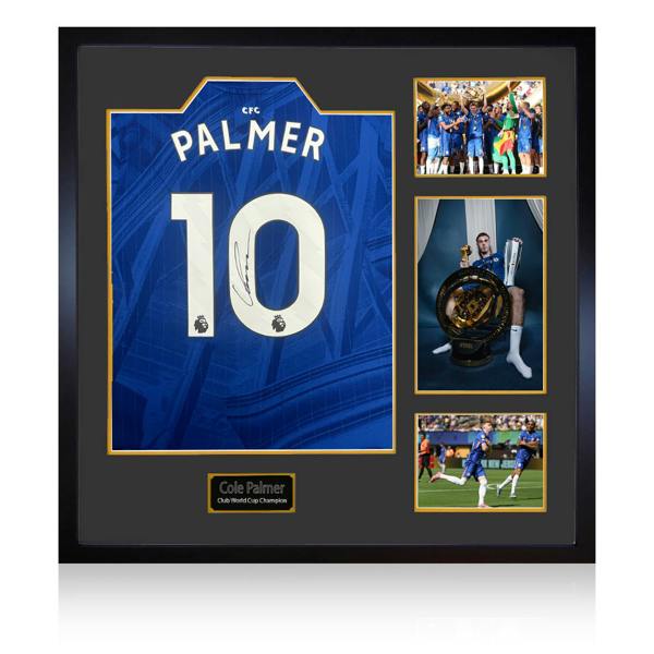 Cole Palmer Signed Chelsea 25/26 Club World Cup Champion Shirt Elite Frame