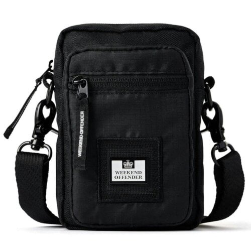 WEEKEND OFFENDER Ripstop Small Crossbody Bag - Black