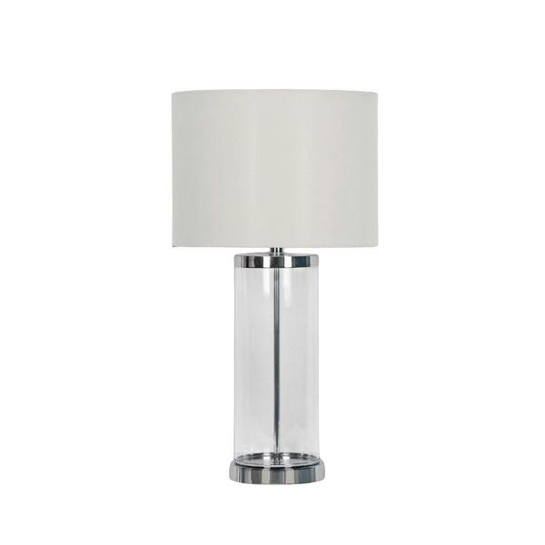Pagazzi Lighting Adelia Polished Chrome & Glass Table Lamp