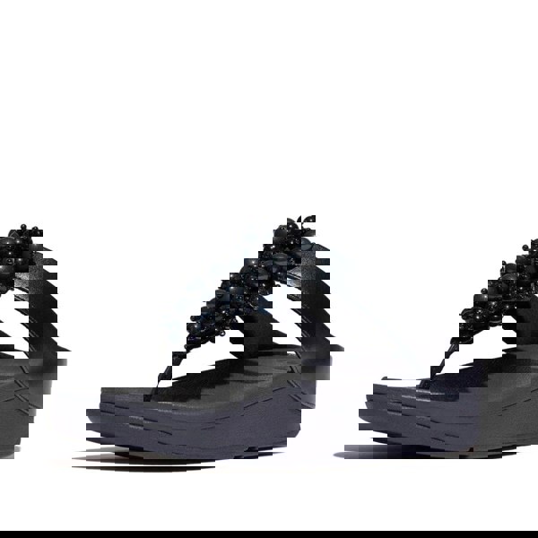 FitFlop FINO BAUBLE-BEAD Womens Toe Post Sandals Midnight Navy