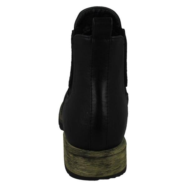 Spot On Ladies Spot On Chunky Low Heel Ankle Boots F51020