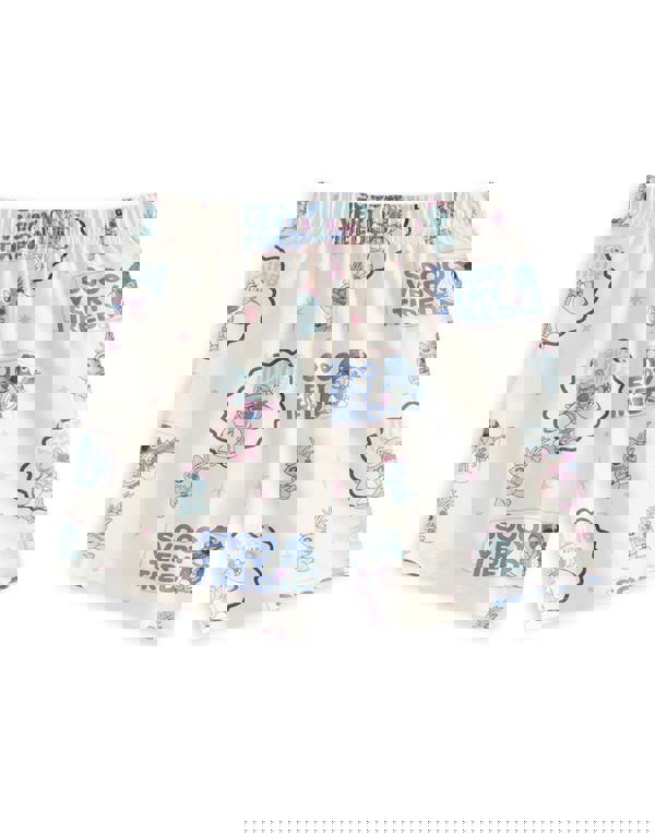 Disney Lilo & Stitch Girls Multicoloured Less Dramas Multi-Pack of 2 Short Sleeve Short Leg Pyjama Set