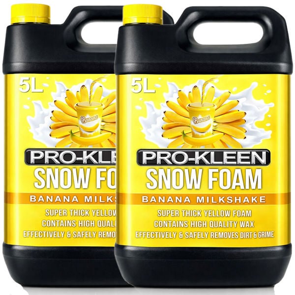 ProKleen Pro-Kleen 10L Banana Milkshake YELLOW Snow Foam with Wax Super Thick & Non-Caustic Foam