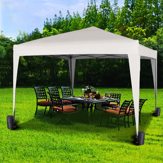 3x3m Pop up Gazebo Outdoor Patio Canopy Tent White 2