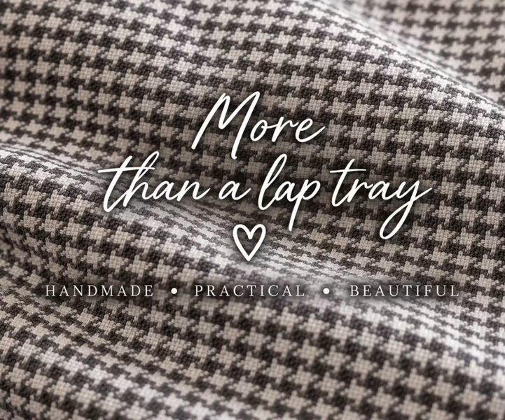 Made in the Mill Luxury Dogtooth Lap Tray With Bean Bag