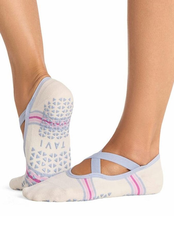 Tavi Chloe Grip Socks - Coconut Sky Spell