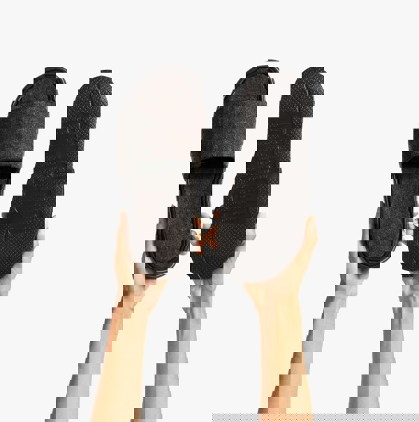 FitFlop iQUSHION e01 FELT Womens Slides All Black