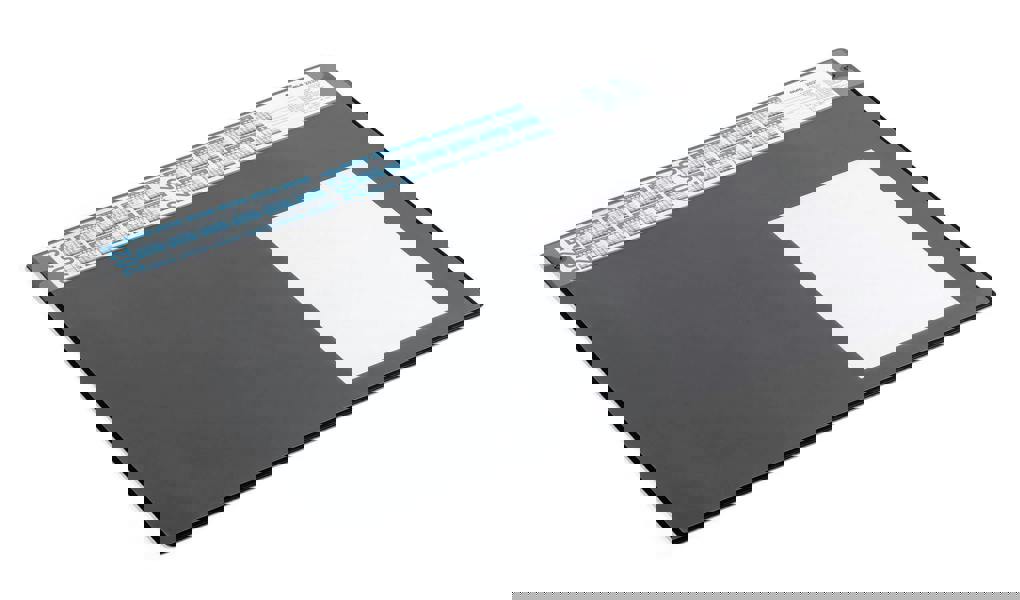 Durable Calendar Desk Mat Clear Overlay Notes Protector Pad | 65x48 cm | Black