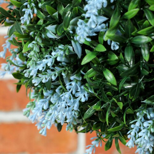 Wyld Haus Maka Nosa Set Of 2 UV Resistant Artificial Topiary Ball Plants In Blue