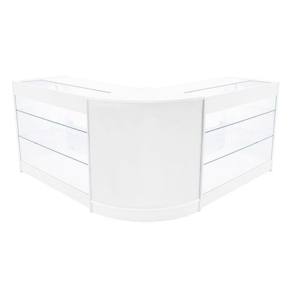 Monstershop Helios LED Shop Counter Set CM60 & 2 x K1200 - White