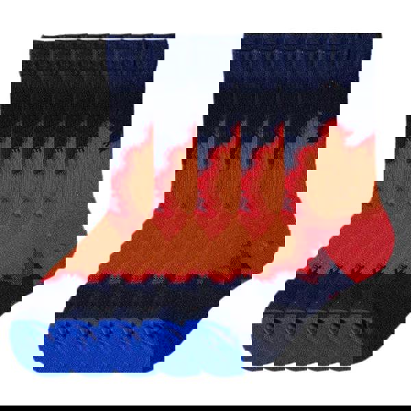 Anyfootwear 5 Pairs Size 5-9 Fashion Long Sock Cartoon Personalized Creative Nature Blue Human Abstract Art For Men Woman Foot Cold Winter Warm