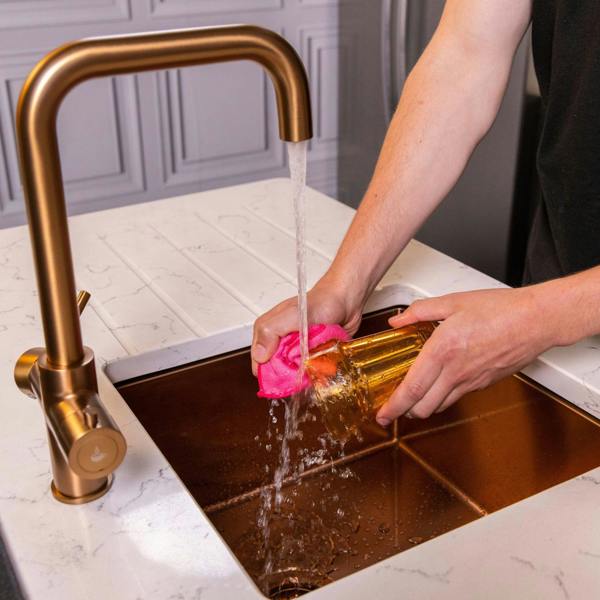 Flode Kyld 4 in 1 Instant Boiling & Cold Water Tap with Filtered Chilled Water | Brushed Copper Finish