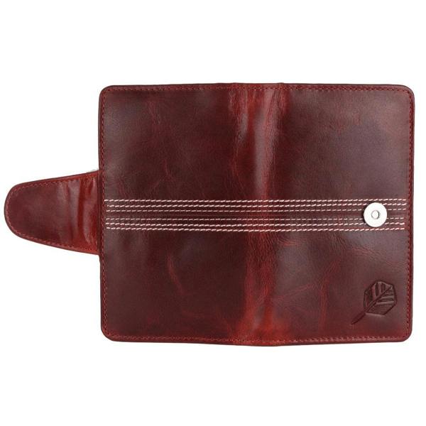 CRICKET-GIFTS The Ultimate Buffalo Leather Darts Wallet - Red with white stitching