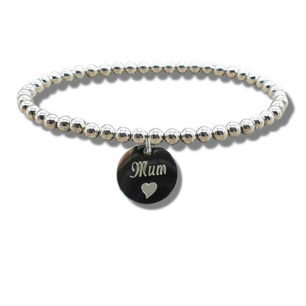Aye Do Gifts Mum Disc Bracelet with Heart Symbol